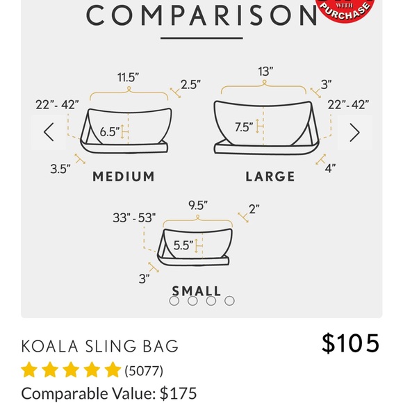 PLG Black Medium Koala Sling Bag - Picture 10 of 12